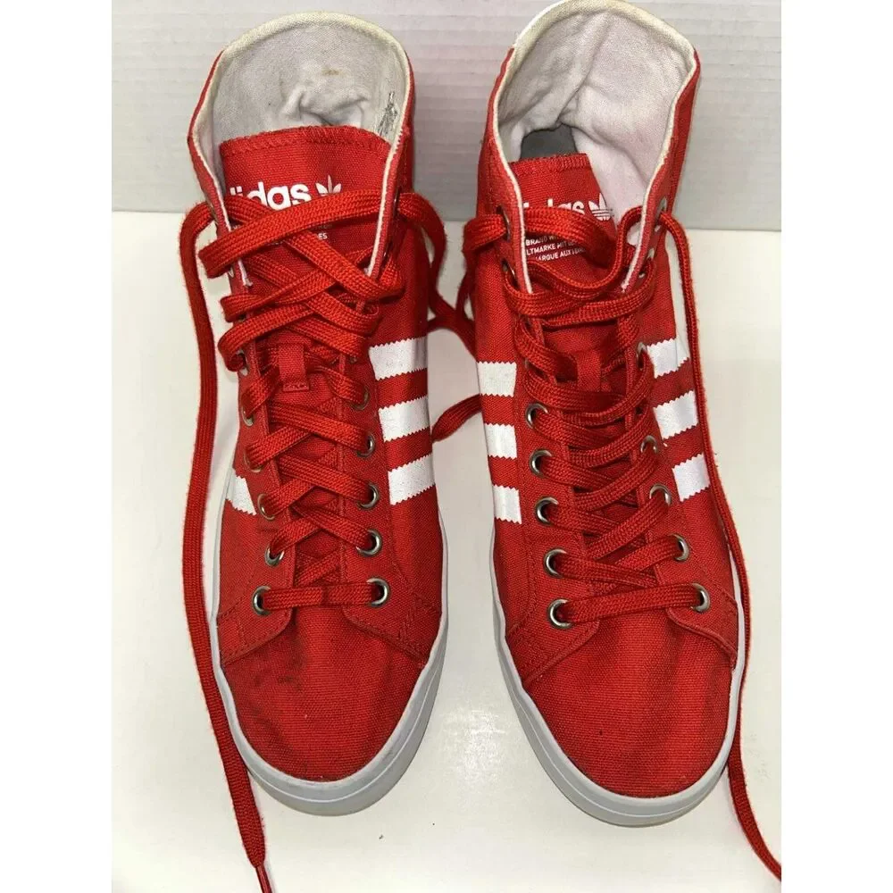 Adidas Court Vantage Sneakers Men’s Sz 10 High Top Lace Up Shoes Rare